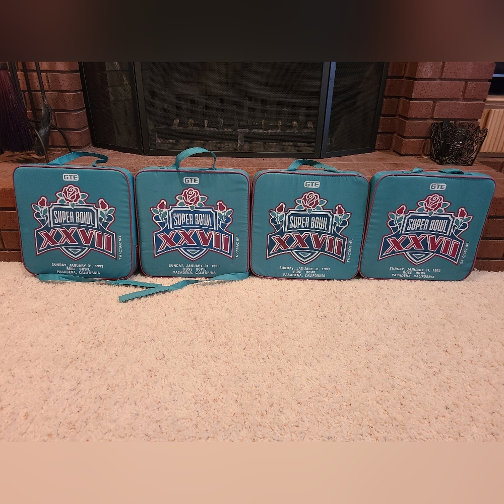 Super Bowl XXVII Stadium Giveaway Seat Cushions